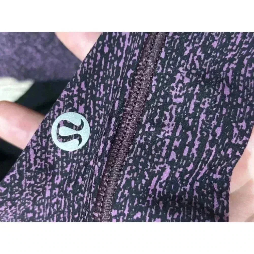 Lululemon Fast Free Bra (Nulux) Salt Dark Mystic Black 6 EUC - Picture 8 of 8